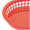 Olympia Oval Polypropylene Food Basket Red (6 Pack) Olympia Oval Polypropylene Food Basket Red (6 Pack)