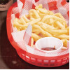 Olympia Oval Polypropylene Food Basket Red (6 Pack) Olympia Oval Polypropylene Food Basket Red (6 Pack)