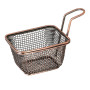 Moda Brooklyn Deep Rectangular Food Baskets Antique Copper 80mm (6 Pack)