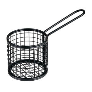 Moda Brooklyn Round Food Basket Black 84mm Moda Brooklyn Round Food Basket Black 84mm