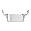 Olympia Table Presentation Square Dish Stainless Steel 115x115mm