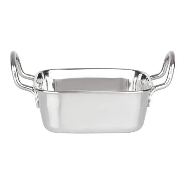 Olympia Table Presentation Square Dish Stainless Steel 115x115mm