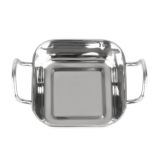 Olympia Table Presentation Square Dish Stainless Steel 115x115mm