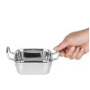 Olympia Table Presentation Square Dish Stainless Steel 115x115mm