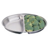 Olympia Oval Vegetable Dish Two Compartments 252mm Olympia Oval Vegetable Dish Two Compartments 252mm
