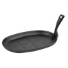 Olympia Cast-Iron Oval Sizzle Platter 280mm Olympia Cast-Iron Oval Sizzle Platter 280mm