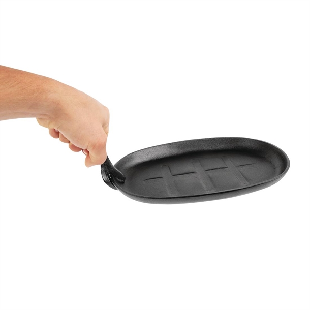 Olympia Cast-Iron Oval Sizzle Platter 280mm Olympia Cast-Iron Oval Sizzle Platter 280mm