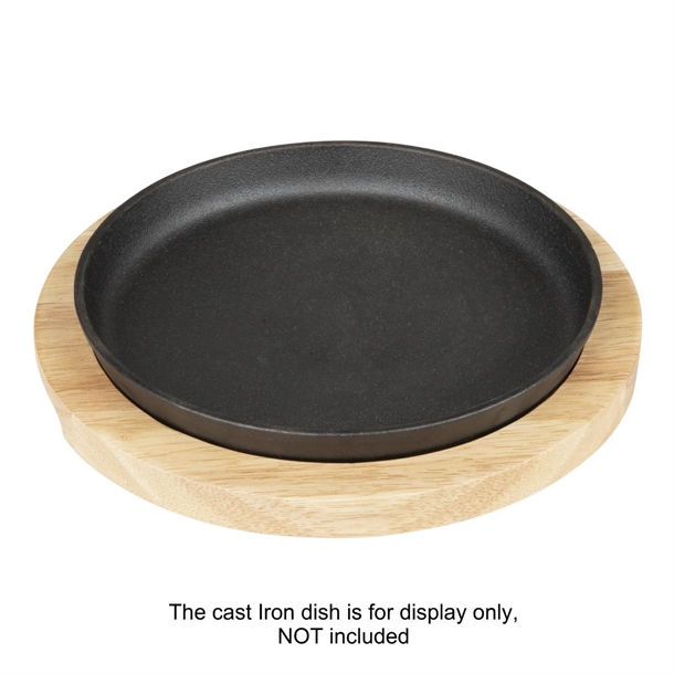 Olympia Hevea Board for Cast Iron Round Dish 254mm (GJ556) Olympia Hevea Board for Cast Iron Round Dish 254mm (GJ556)