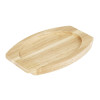 Olympia Hevea Board for Cast Iron Oval Eared Dish 260x165mm (FW817)