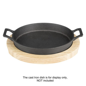Olympia Hevea Board for Cast Iron Round Eared Dish 235mm (FW816)