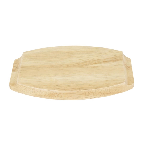Olympia Hevea Board for Cast Iron Oval Eared Dish 210x120mm (FW819)