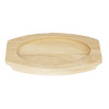 Olympia Hevea Board for Cast Iron Oval Eared Dish 230x135mm (FW818) Olympia Hevea Board for Cast Iron Oval Eared Dish 230x135mm (FW818)