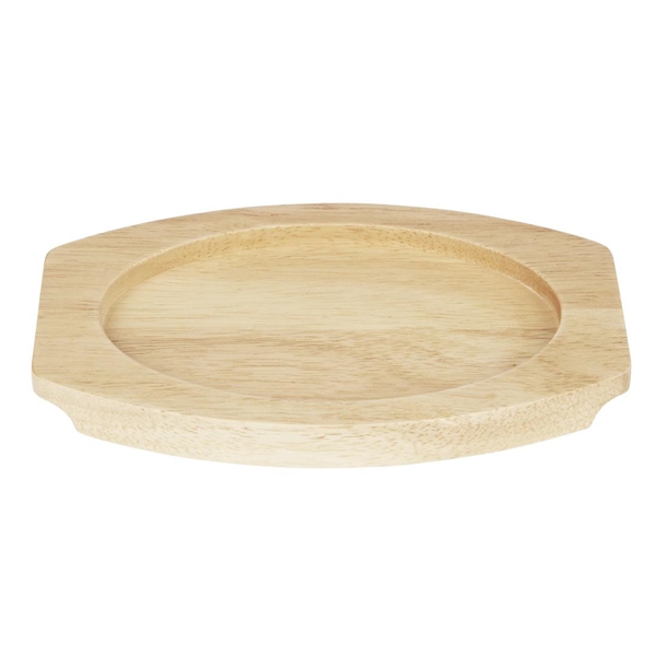 Olympia Hevea Board for Cast Iron Oval Eared Dish 230x135mm (FW818) Olympia Hevea Board for Cast Iron Oval Eared Dish 230x135mm (FW818)