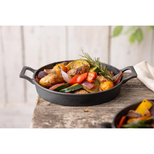 Olympia Cast Iron Round Eared Dish 200mm