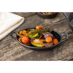 Olympia Cast Iron Oval Eared Dish 180x120mm