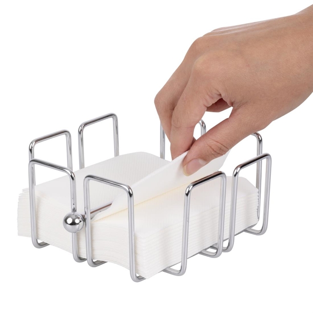 Olympia Cocktail Napkin Holder with Weight 140x140mm Olympia Cocktail Napkin Holder with Weight 140x140mm