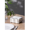 Olympia Cocktail Napkin Holder with Weight 140x140mm Olympia Cocktail Napkin Holder with Weight 140x140mm