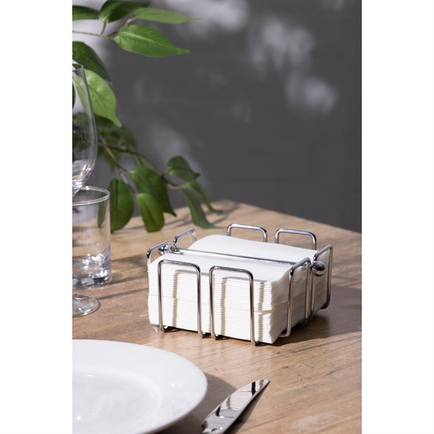 Olympia Cocktail Napkin Holder with Weight 140x140mm Olympia Cocktail Napkin Holder with Weight 140x140mm