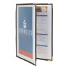 Securit Crystal Double Sided Menu Cover A4 Double (3 Pack) Securit Crystal Double Sided Menu Cover A4 Double (3 Pack)