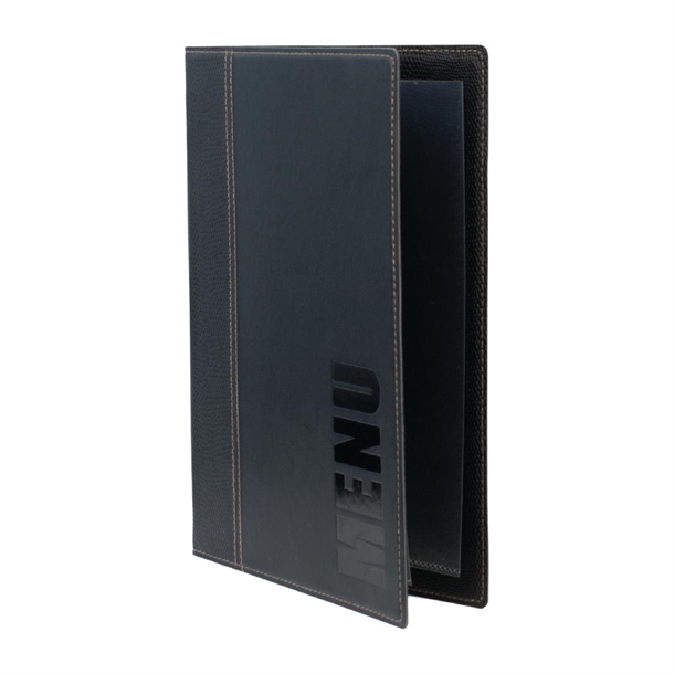 Securit Contemporary Menu Covers and Storage Box A4 Black (20 Pack)