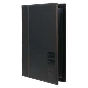 Securit Contemporary Menu Holder A4 Black