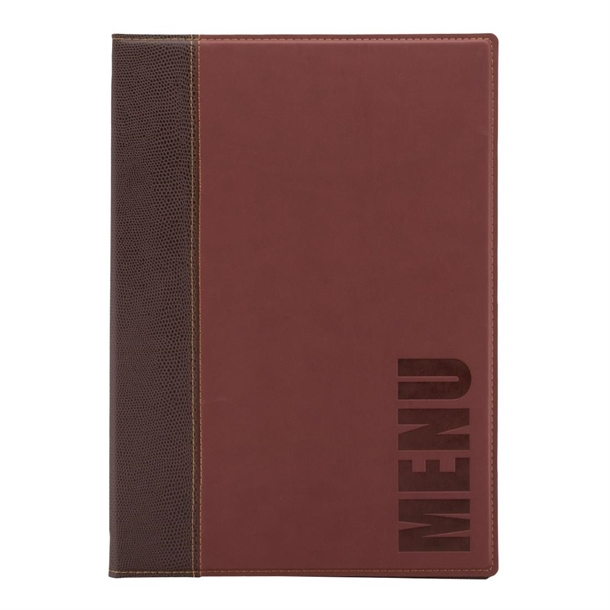 Securit Contemporary Menu Cover A4 Red
