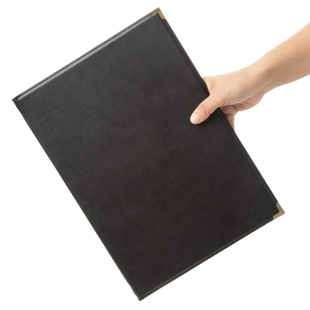 Olympia Leatherette Style Menu Cover A4 2 Card