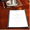 Olympia American Style Menu Cover Four Card Black A4