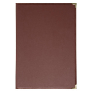Olympia Leatherette Style Menu Cover A4 4 Card