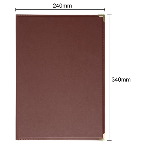 Olympia Leatherette Style Menu Cover A4 4 Card