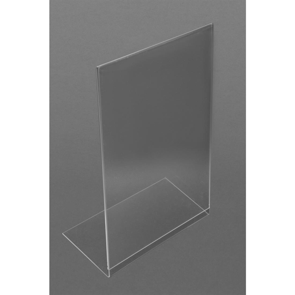 Olympia Leanback Menu Holder Acrylic A4