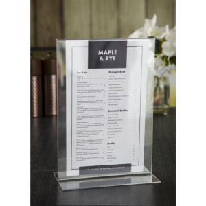 Olympia Menu Holder Acrylic A5