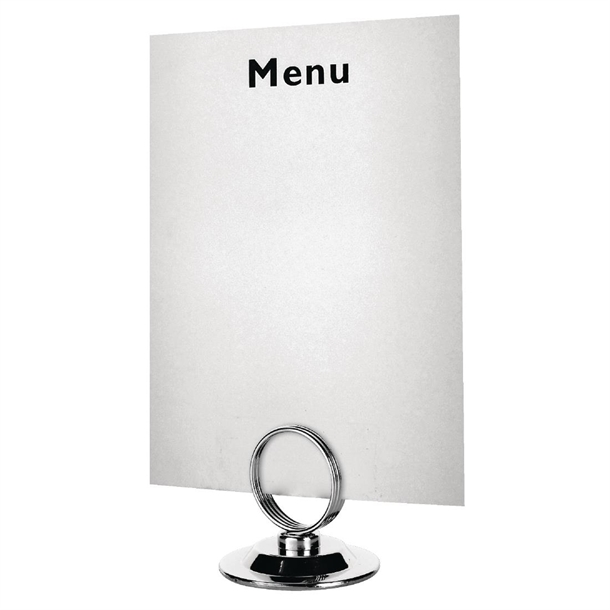 Ring Card Menu Holder - 45mm Ring Card Menu Holder - 45mm
