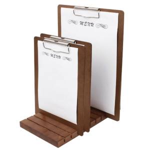 Olympia Wooden Menu Presentation Clipboard A5