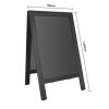 Olympia Pavement Board Black Wooden Frame 700x1200mm