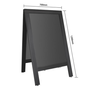 Olympia Pavement Board Black Wooden Frame 700x1200mm
