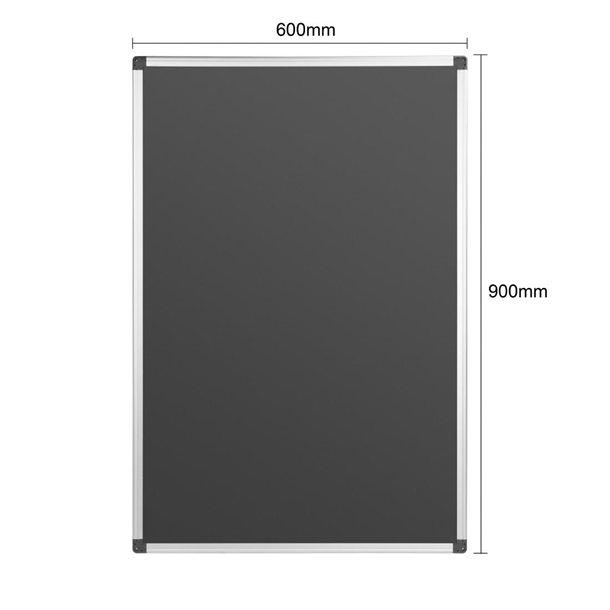 Olympia Black Magnetic Board - 600x900mm