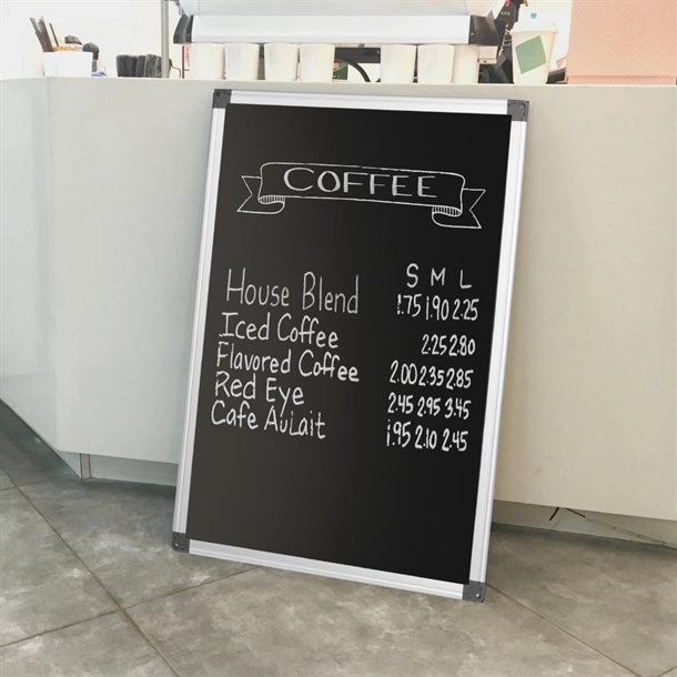 Olympia Black Magnetic Board - 600x900mm