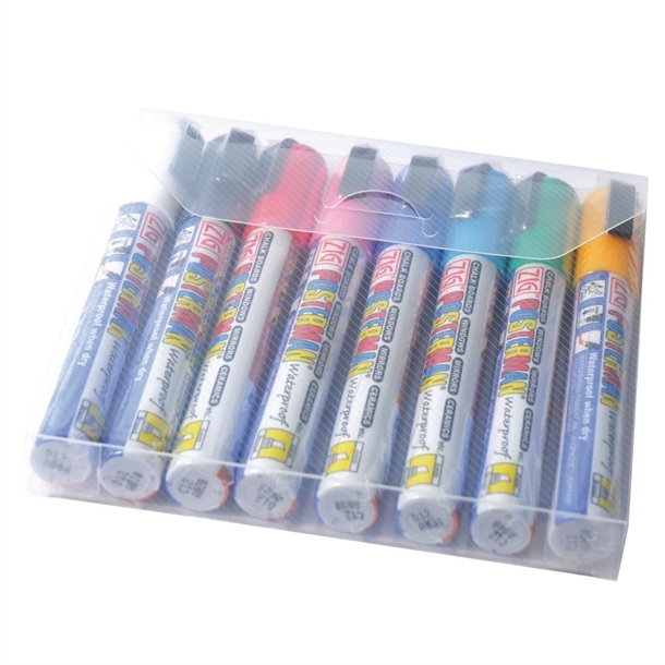 Securit Zig Posterman All Weather Markers (8 Pack)