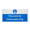 Vogue Hand Wash Only Sign