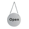 Vogue Stainless Steel Open & Closed Door Sign Vogue Stainless Steel Open & Closed Door Sign