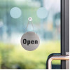 Vogue Stainless Steel Open & Closed Door Sign Vogue Stainless Steel Open & Closed Door Sign