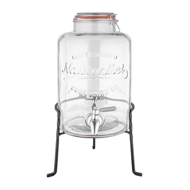 Olympia Nantucket Style Drink Dispenser with Wire Stand 8.5Ltr Olympia Nantucket Style Drink Dispenser with Wire Stand 8.5Ltr