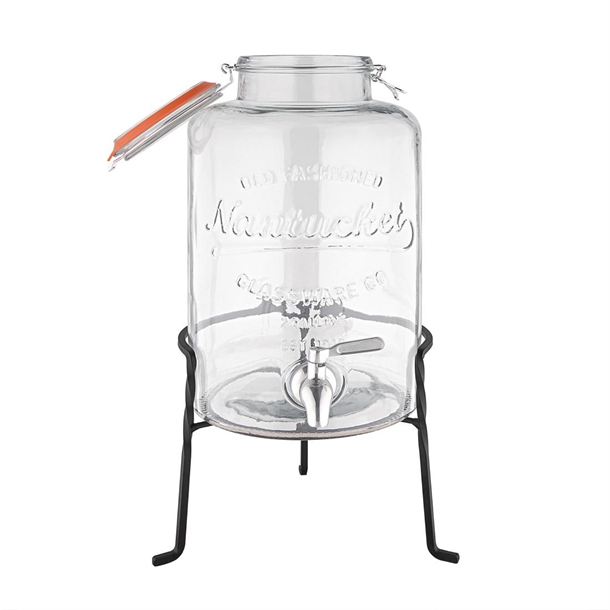 Olympia Nantucket Style Drink Dispenser with Wire Stand 8.5Ltr Olympia Nantucket Style Drink Dispenser with Wire Stand 8.5Ltr