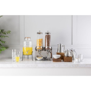 Olympia Nantucket Style Drink Dispenser with Wire Stand 8.5Ltr