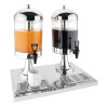 Olympia Double Juice Dispenser with Drip Tray