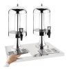 Olympia Double Juice Dispenser with Drip Tray