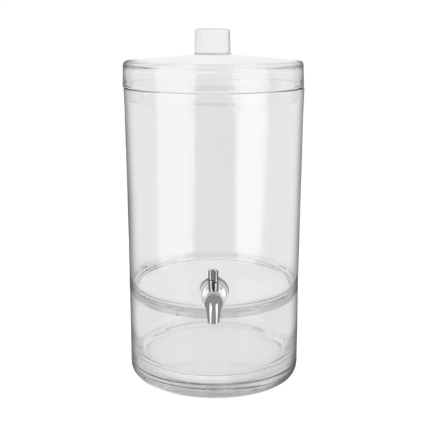 Chef Inox Juice Dispenser Polycarbonate Round 6.4Ltr 247x206x409mm