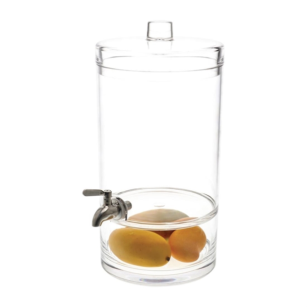 Chef Inox Juice Dispenser Polycarbonate Round 6.4Ltr 247x206x409mm