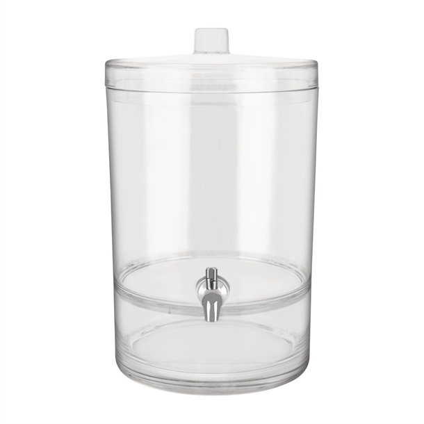 Chef Inox Juice Dispenser Polycarbonate Round 8.9Ltr 297x253x413mm